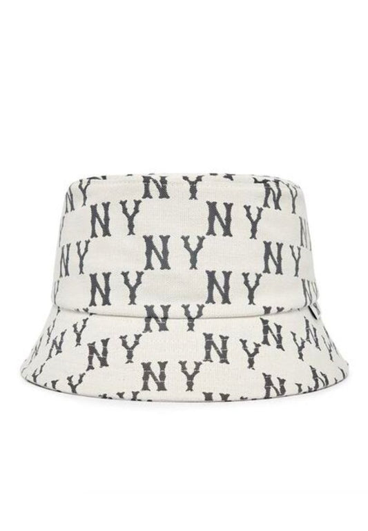 Big Classic Monogram Bucket Hat NEW YORK YANKEES cream