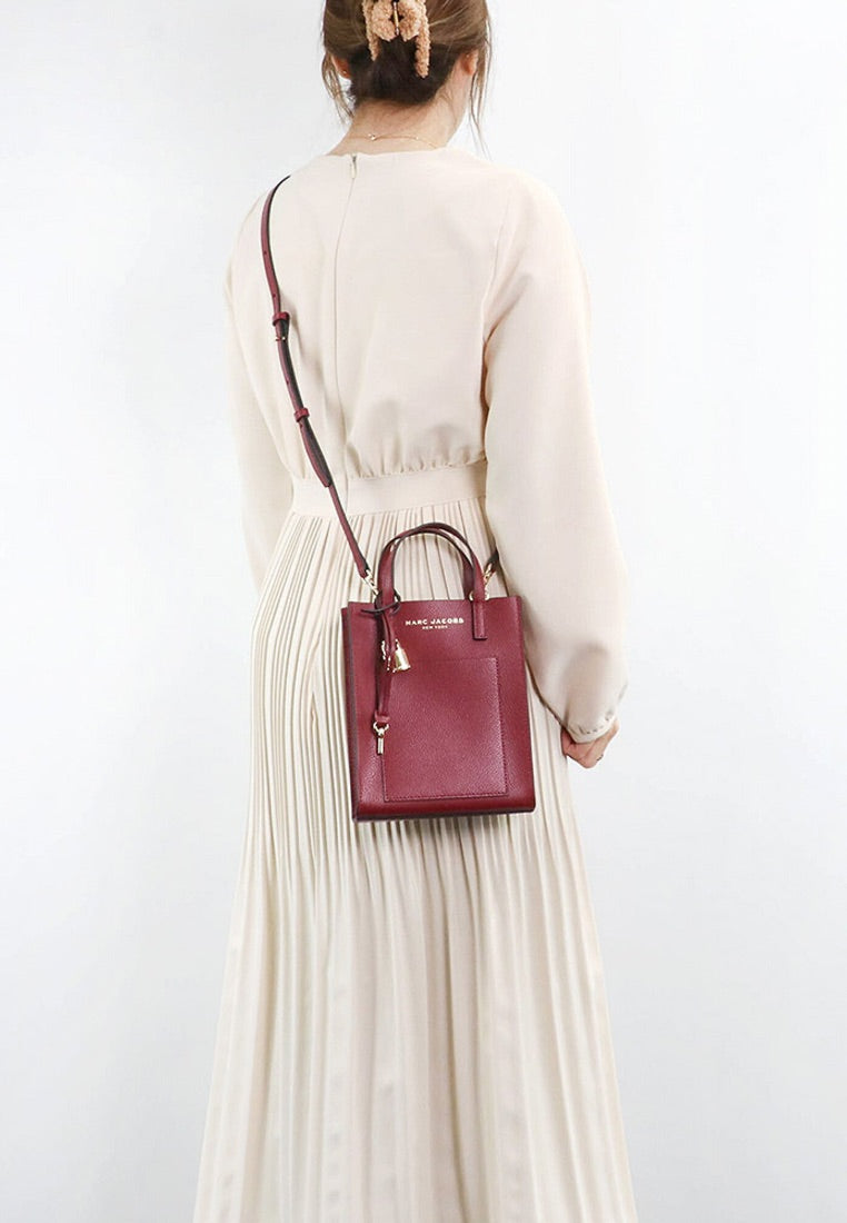 Micro Grind Satchel Tote Bag Pomegranate