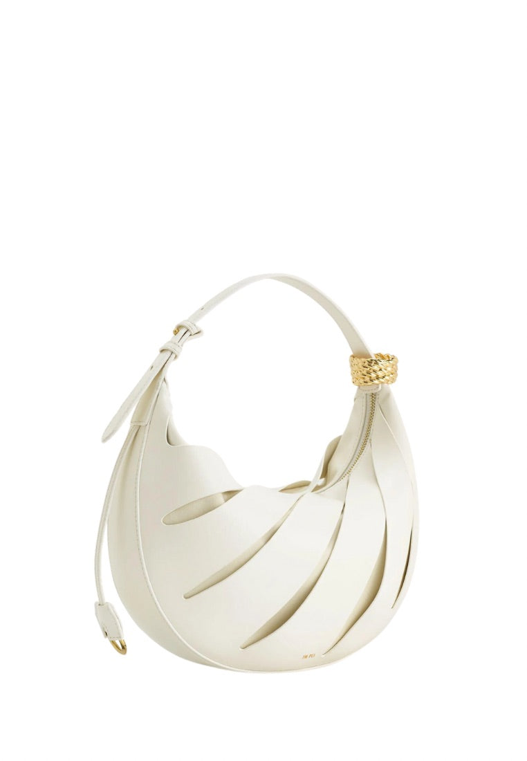 Jana Hollow Out Shoulder Bag - White