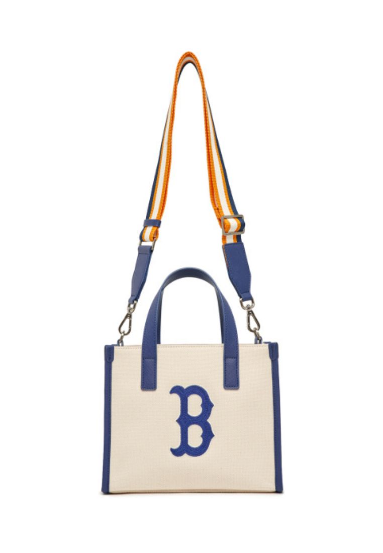 Basic Big Logo Canvas S-Tote Bag Boston Red Sox Cream
