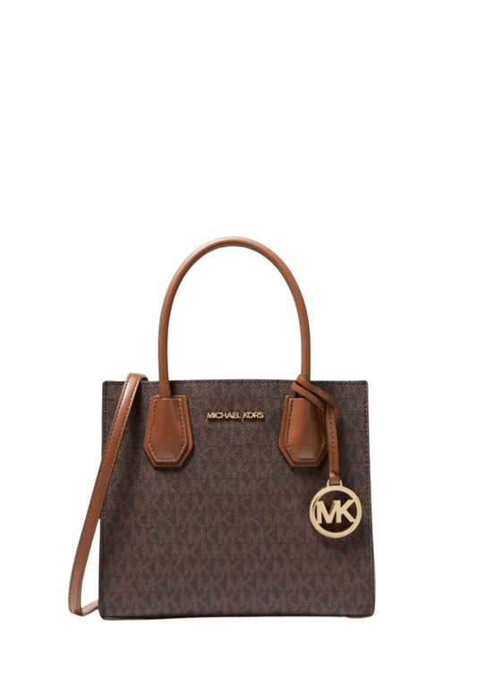 Mercer Medium Messenger in Signature Brown