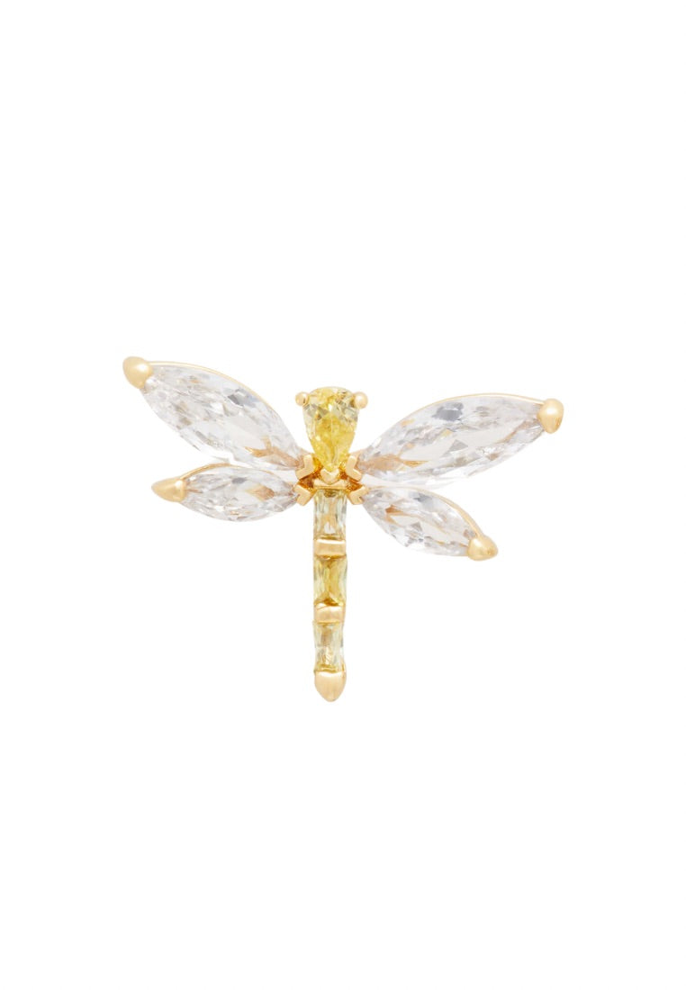 Greenhouse Dragonfly Studs Gold