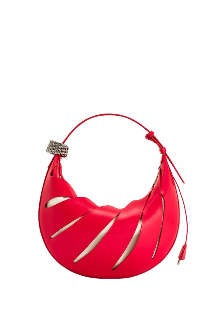 Jana Hollow Out Shoulder Bag - Red