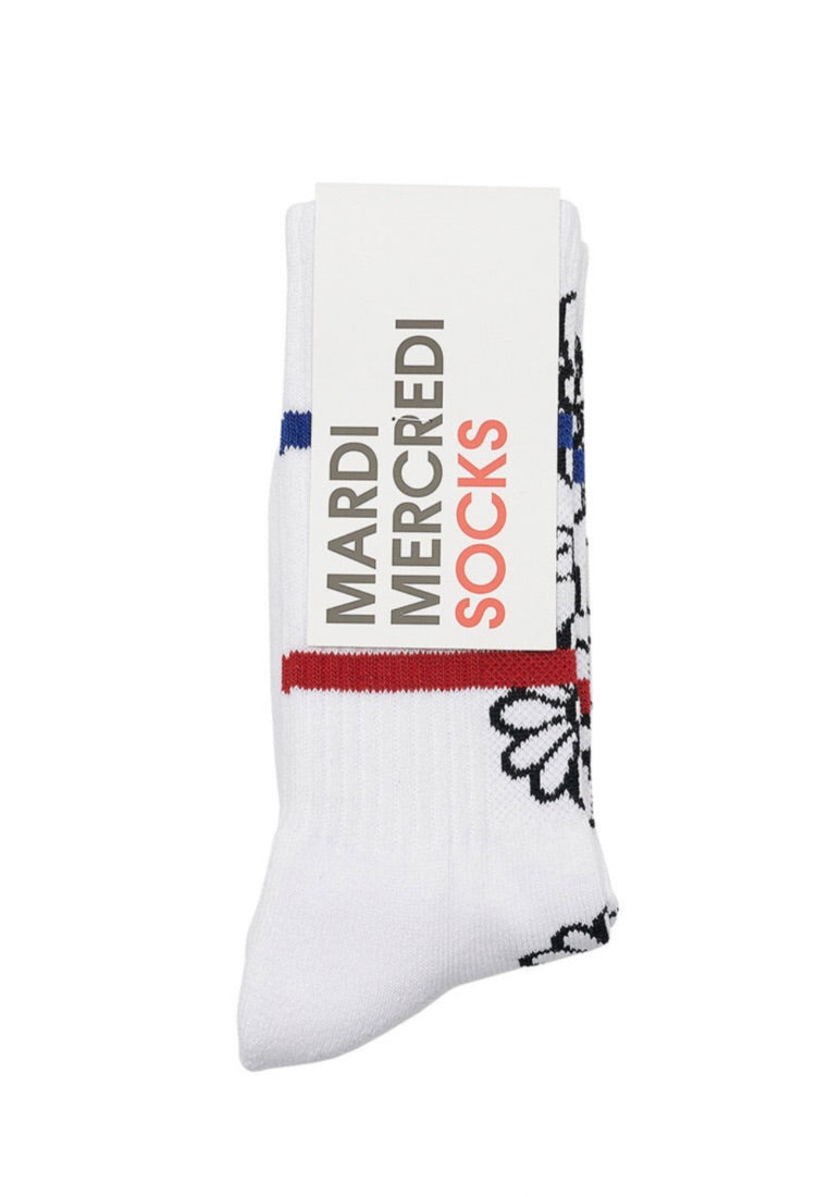 Socks Flos Emoji White
