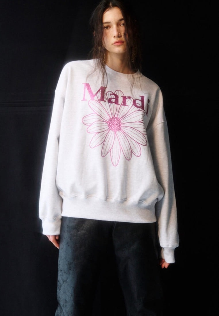 Sweatshirt FlowerMardi Glitter Heather Violet