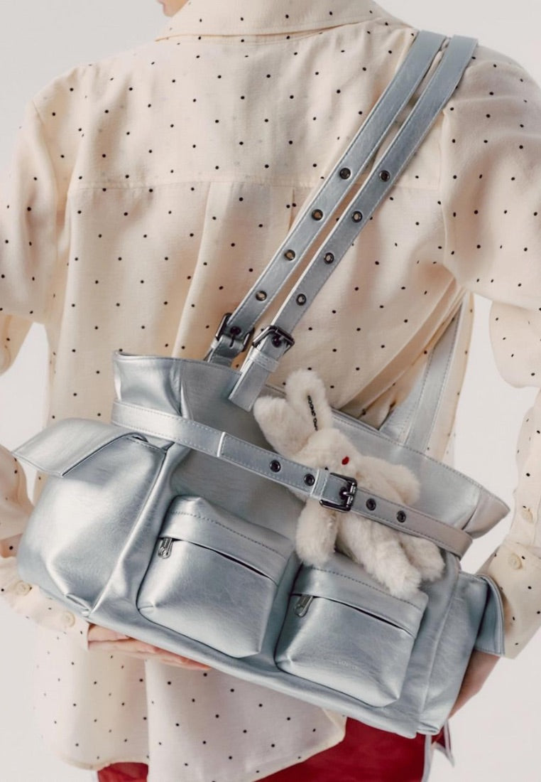 Pocket Corset Bag M Chrome