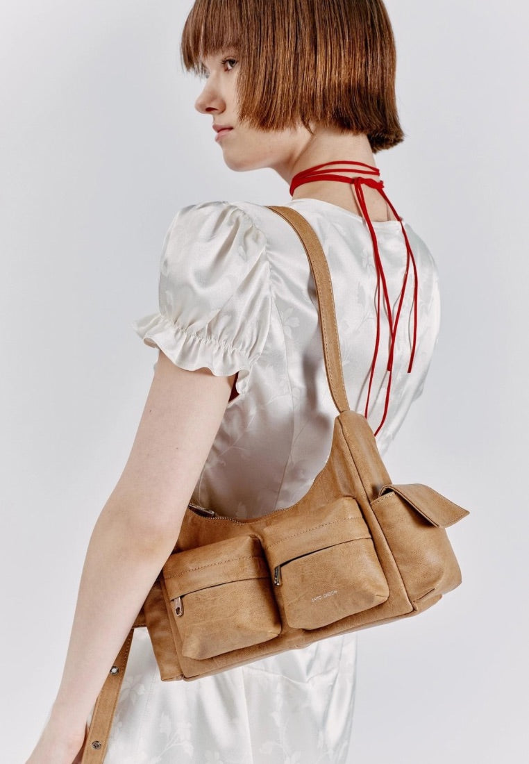 Pocket Mug Bag M Brushed Brown Sugar