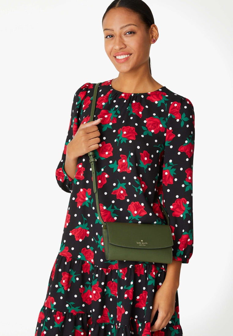Dana Small Flap Crossbody Enchanted Green
