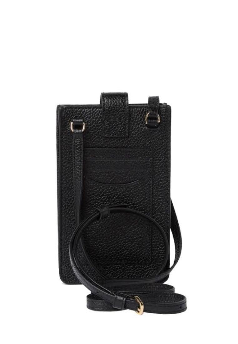 Groove Leather Phone Crossbody Black