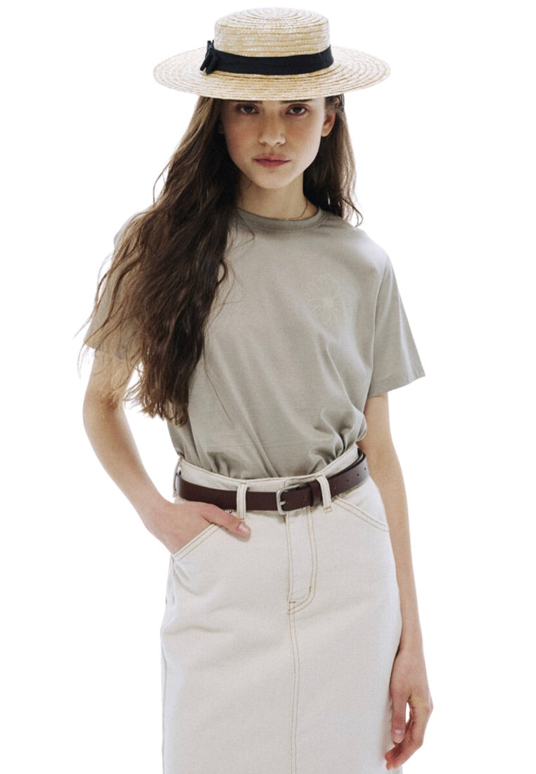 Premium Supima TShirt Essential Khaki Beige