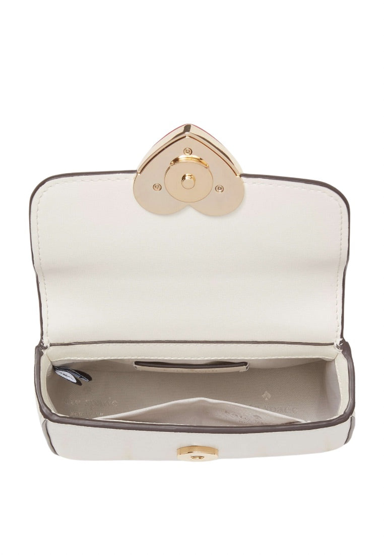 Heart Hardware Micro Flap Crossbody Meringue Multi