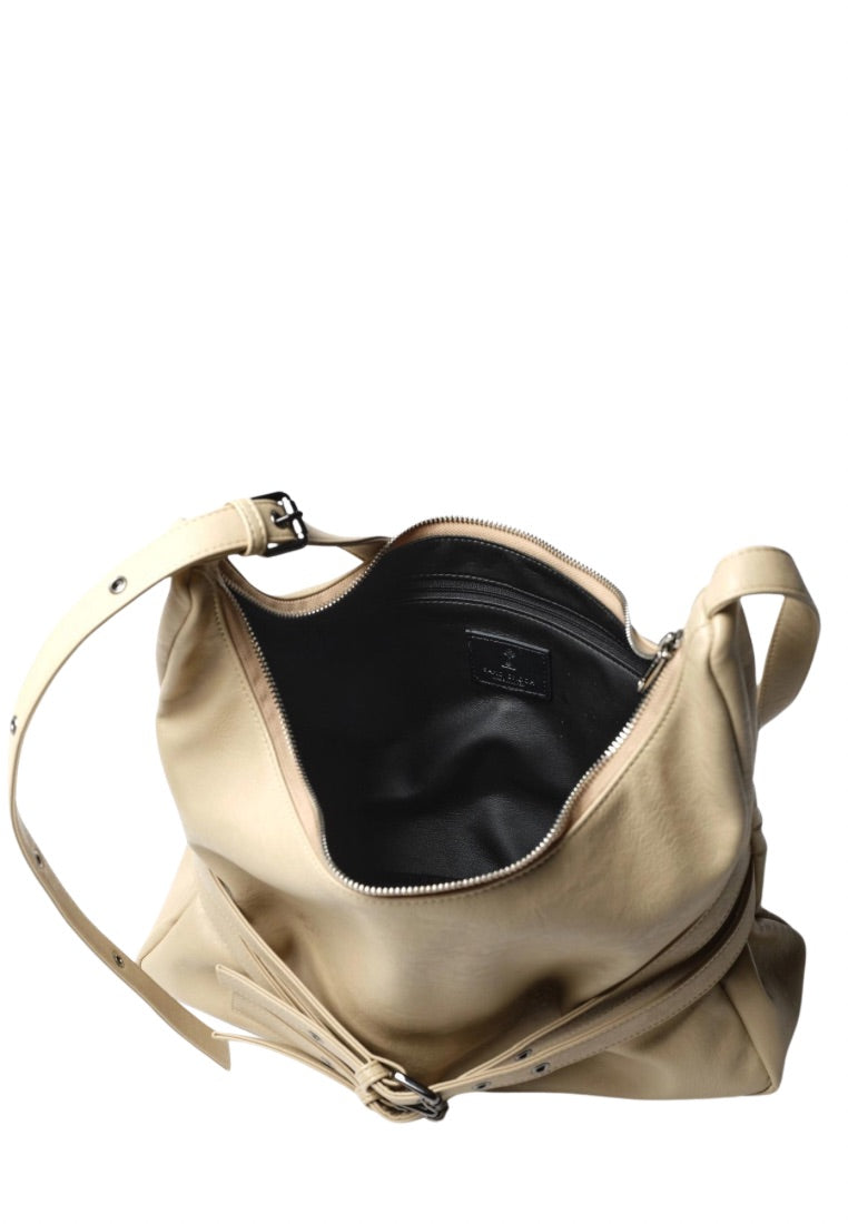 Trio Belt Mug Bag L Nappa Milktea