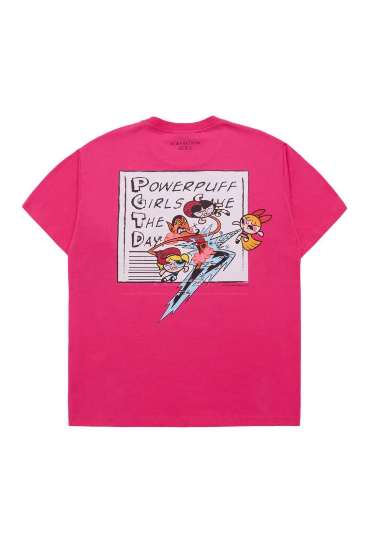 The Powerpuff Girls x Acmedelavie Save The Day T-Shirts Pink