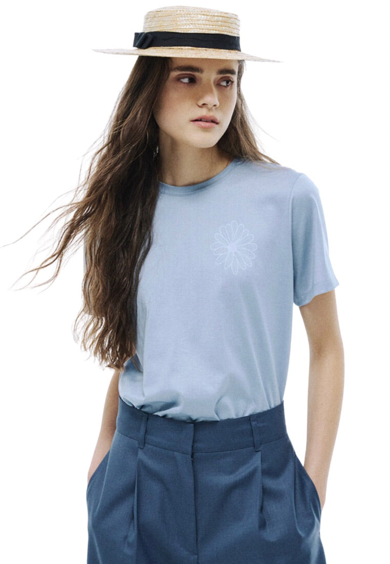 Premium Supima TShirt Essential Sky Blue
