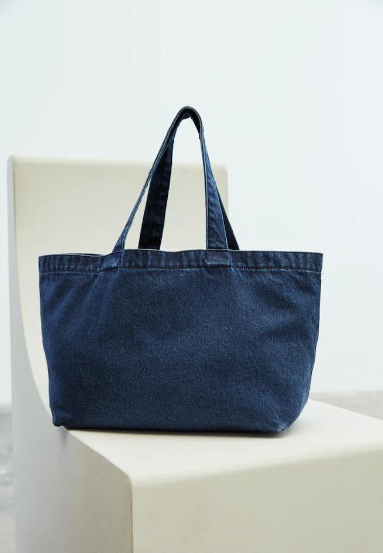 Denim Tote Bag Navy