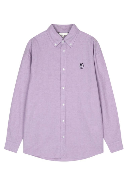 Embroidery Oxford Shirt Light Purple