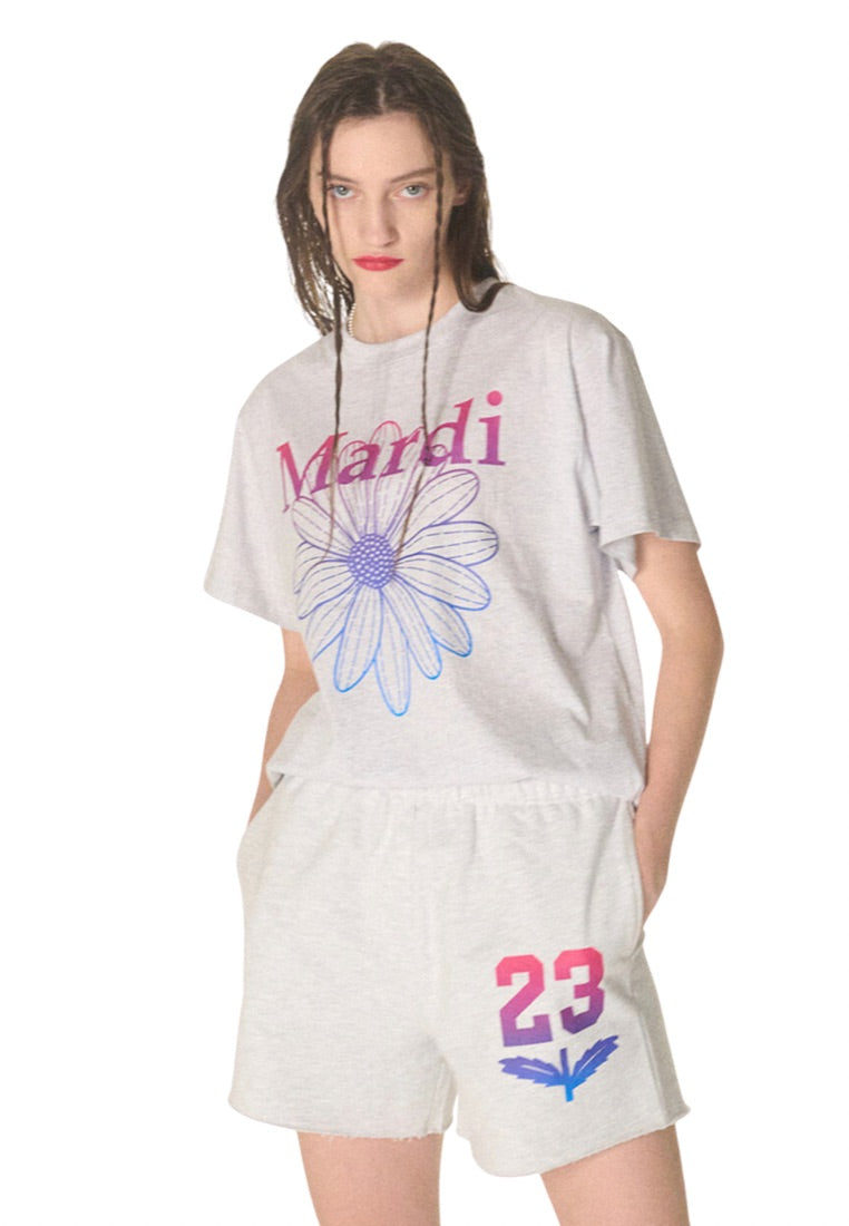 Tshirt FlowerMardi Gradation Heather Purple