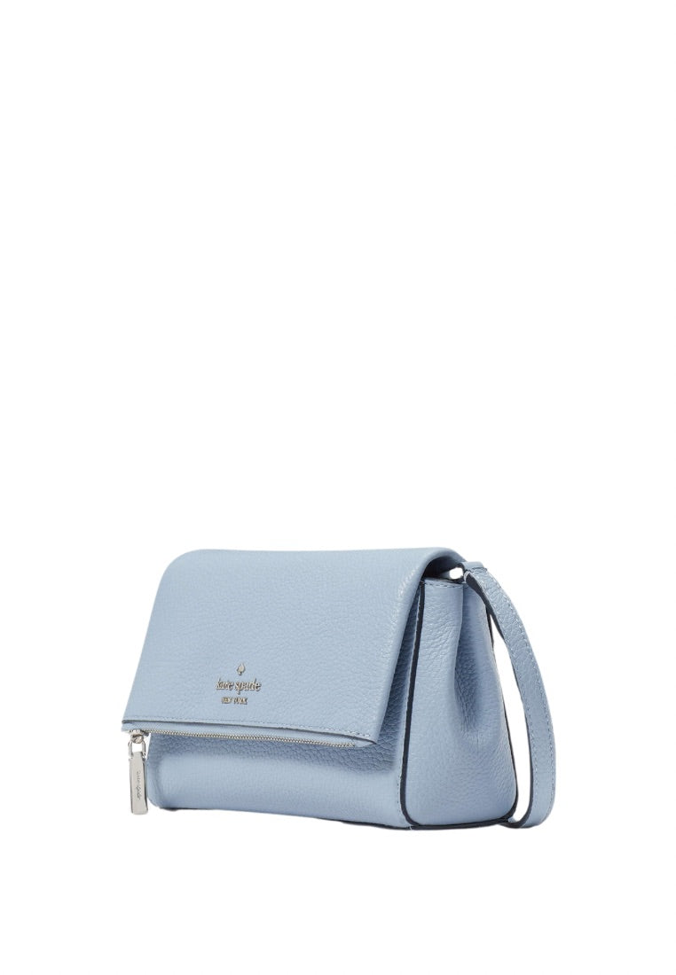 Leila Mini Zip Crossbody Muted Blue