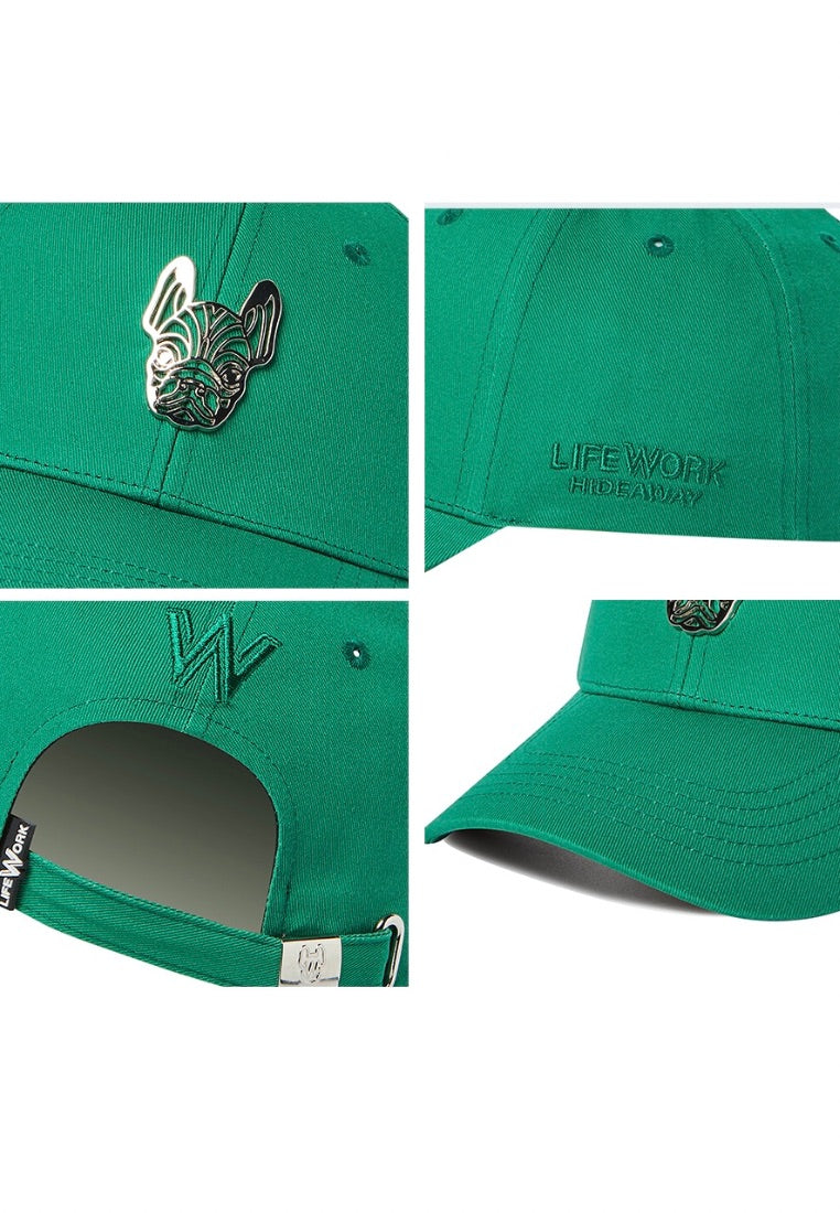 Metal Radog Face Ball Cap Green