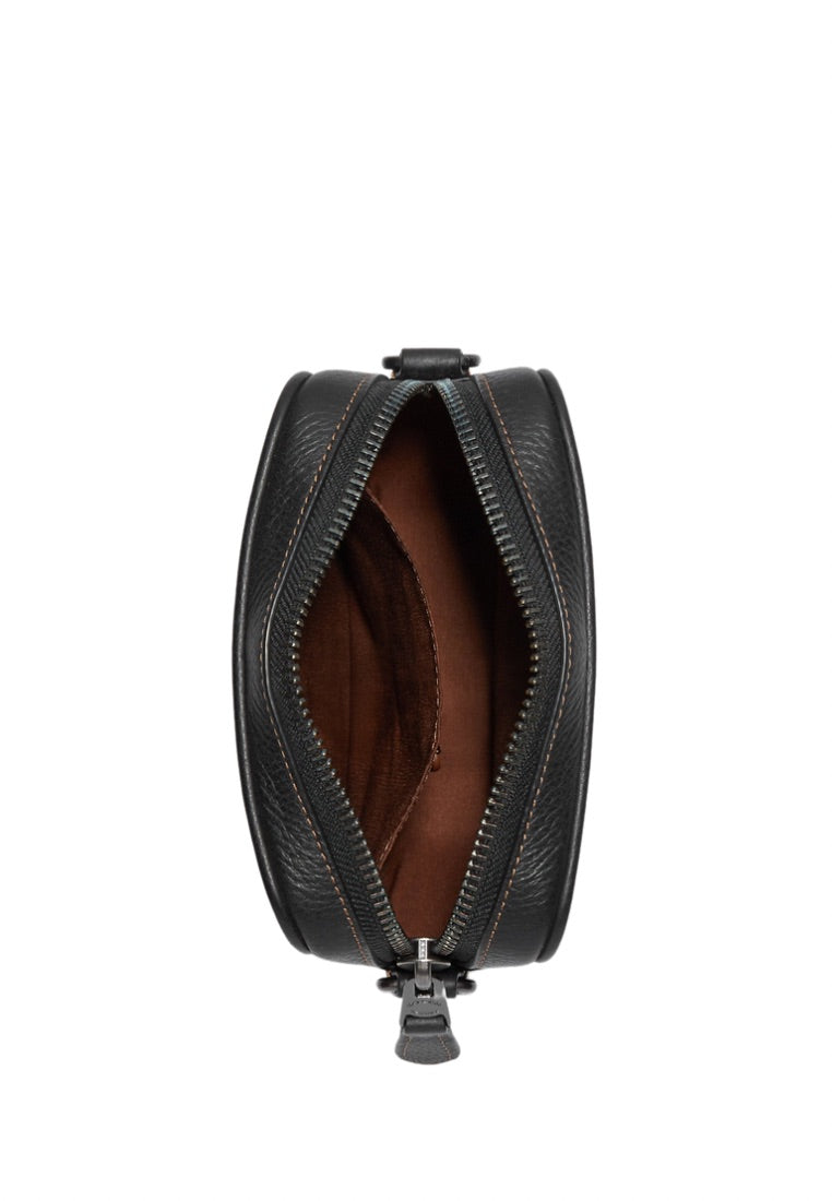 Sullivan Crossbody In Blocked Signature Canvas Khaki Charcoal