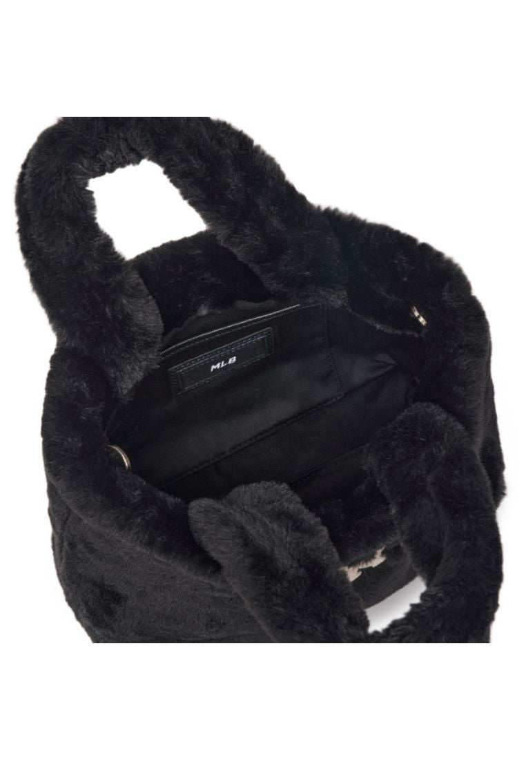 Basic Fur Fleece Tote Bag NEW YORK YANKEES black
