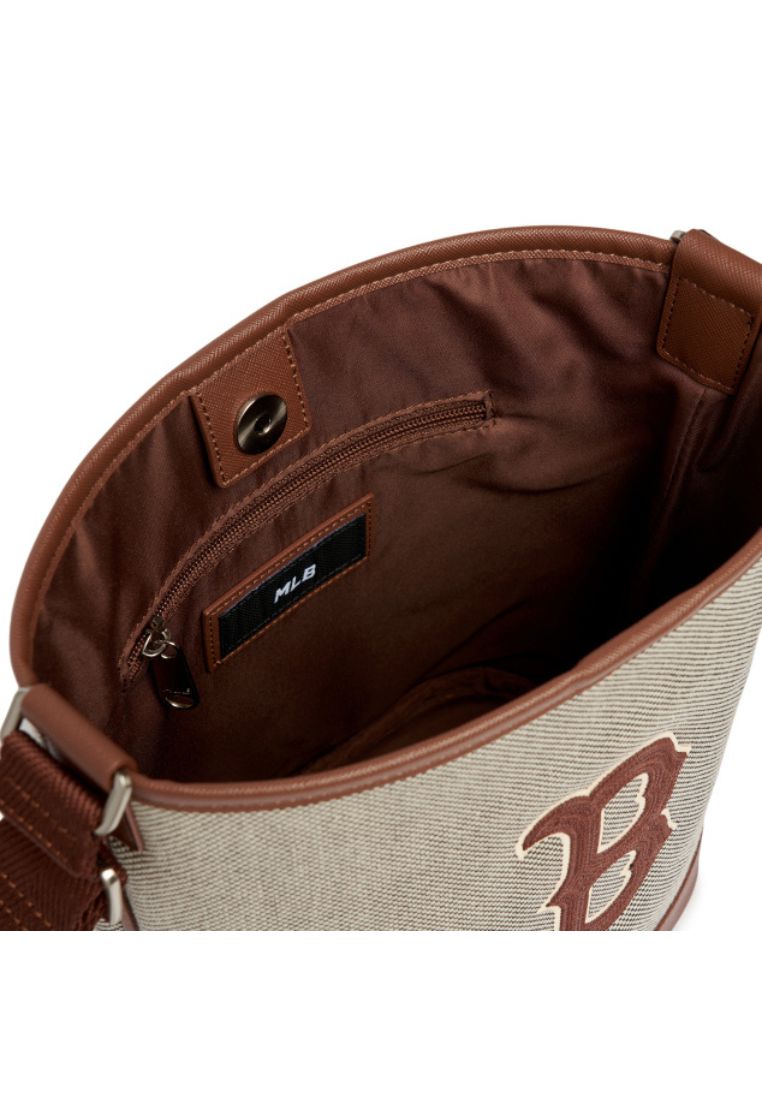 Basic Big Logo Canvas Bucket Bag BOSTON REDSOX dark brown