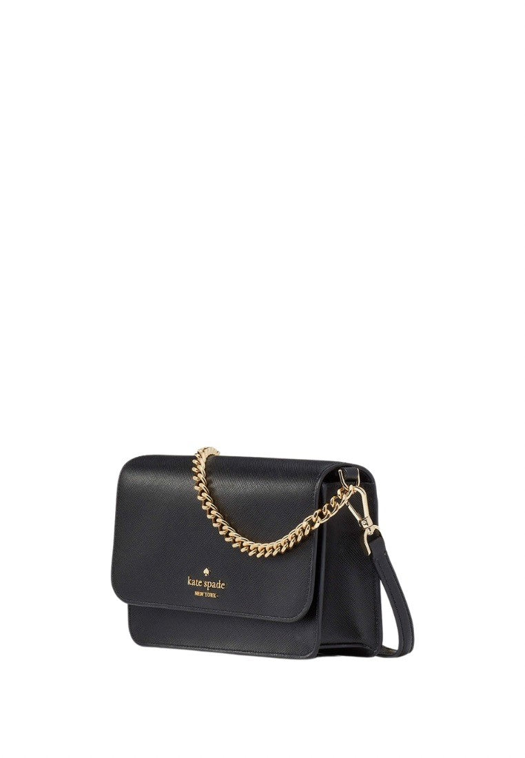 Madison Small Flap Crossbody Black