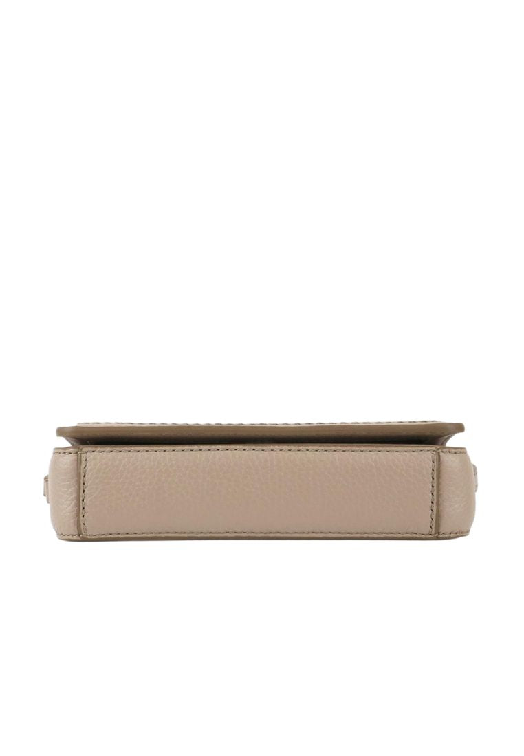 Mini Leather Crossbody Greige