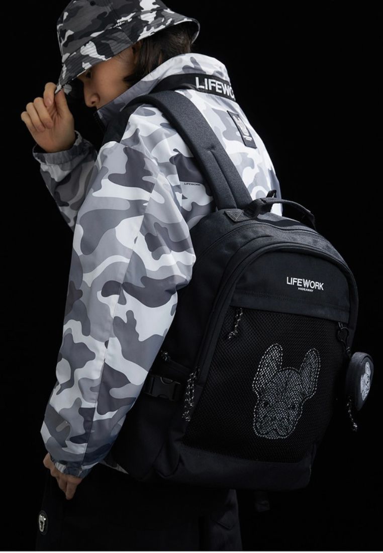 Daily Mesh Pocket Backpack Black