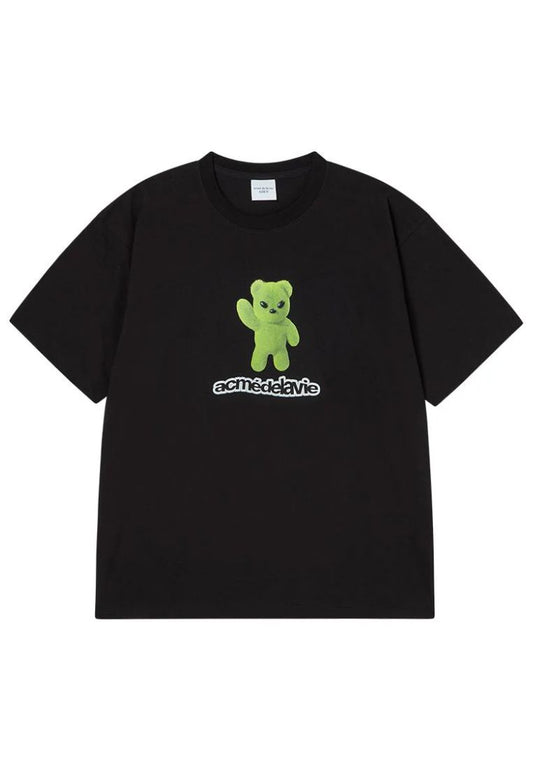 Alien Bear Short Sleeve T-Shirt Black