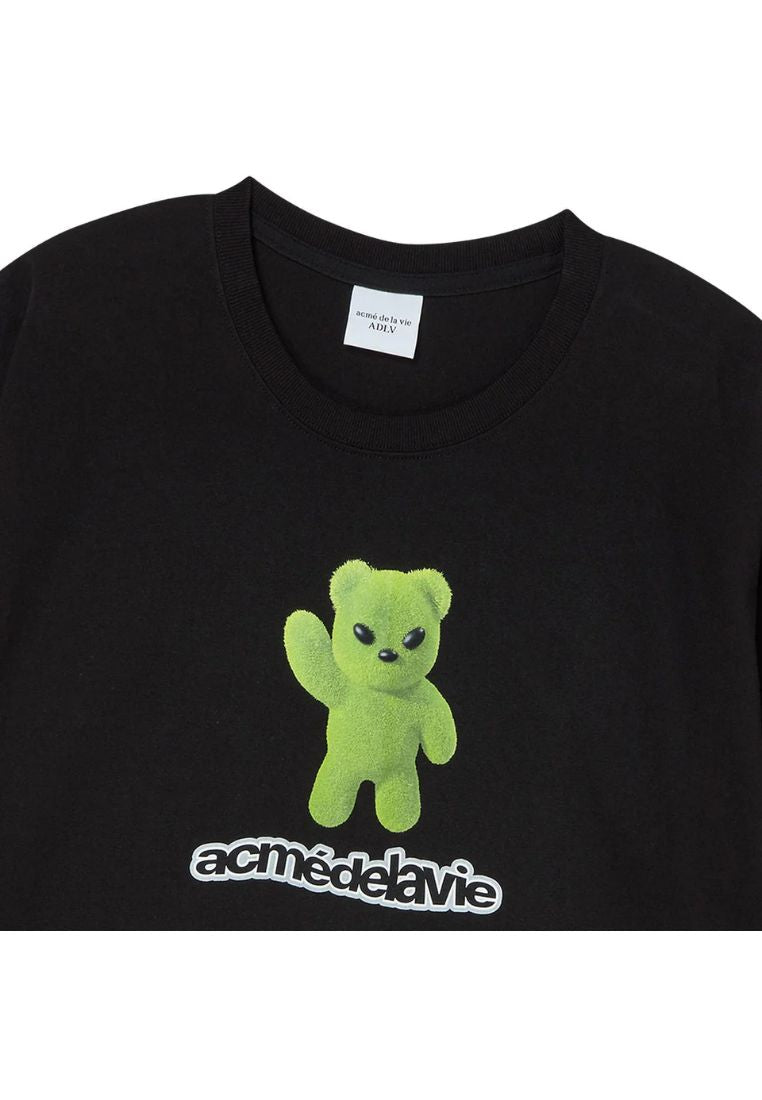 Alien Bear Short Sleeve T-Shirt Black