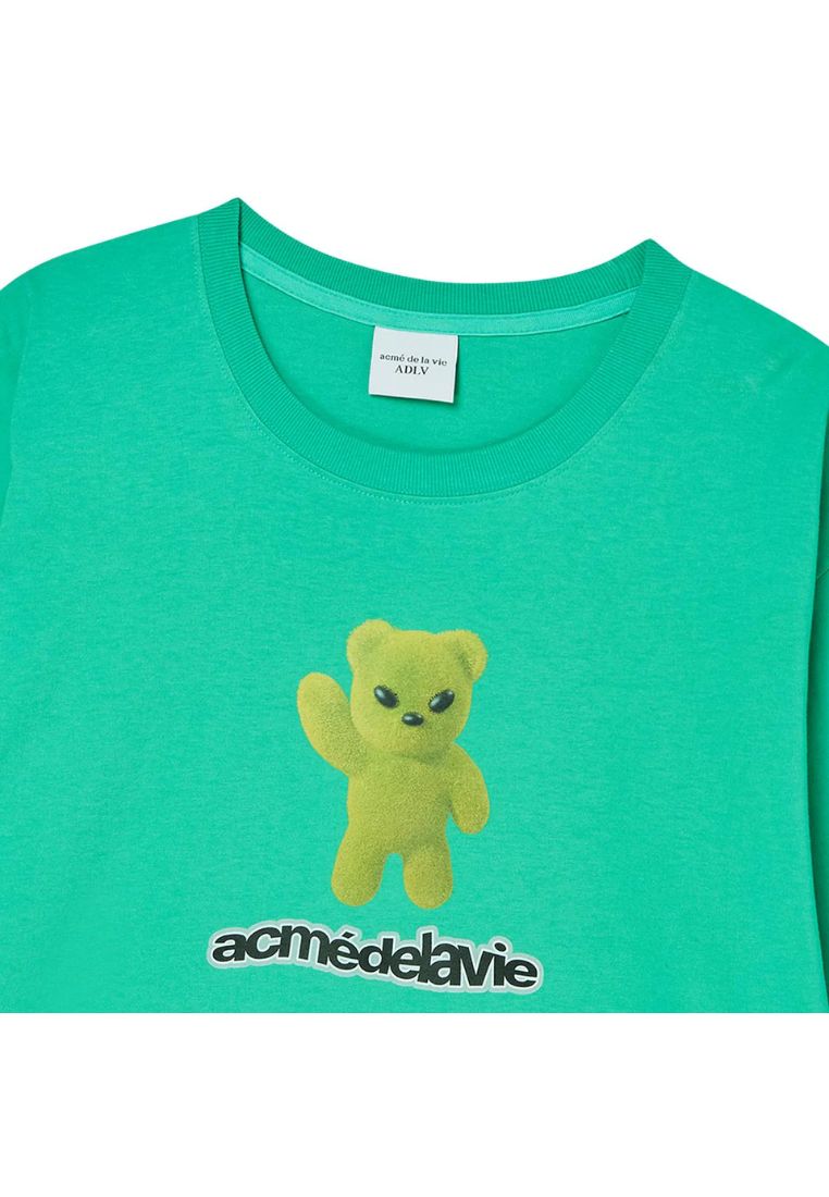 Alien Bear Short Sleeve T-Shirt Light Green