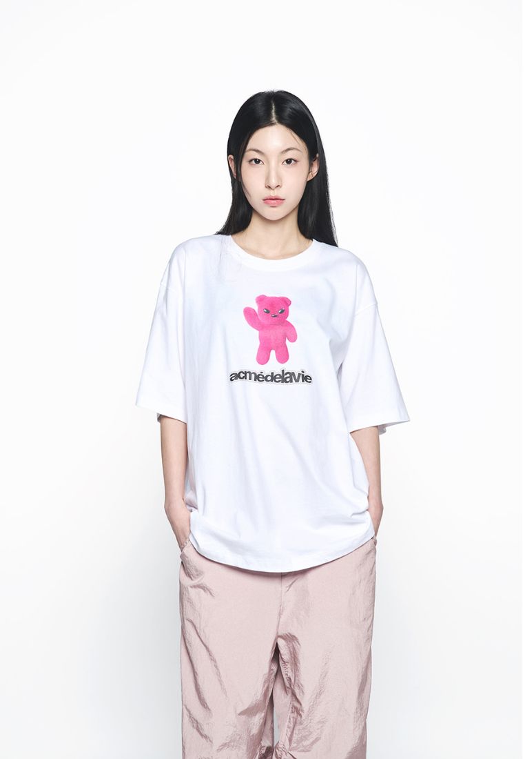 Alien Bear Short Sleeve T-Shirt White