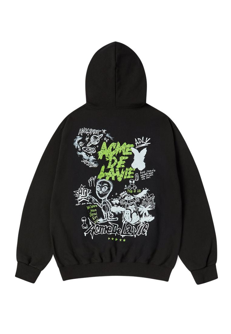 Alien Universe Hoodie Black