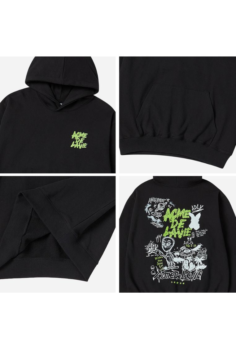 Alien Universe Hoodie Black