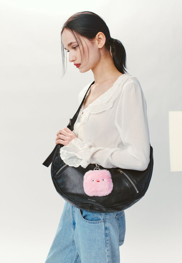 Apple sling Bag M Goat Black