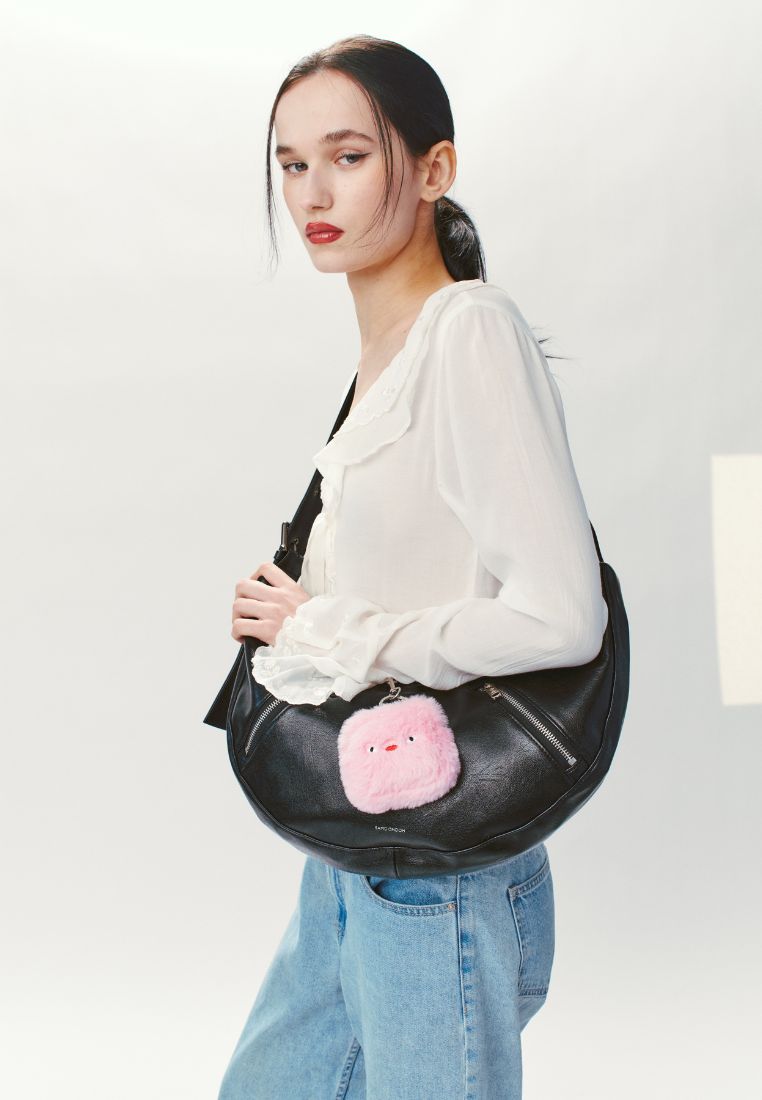 Apple sling Bag M Goat Black