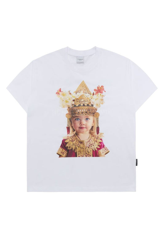 BALI GIRL BABY FACE Short Sleeve T-Shirt White