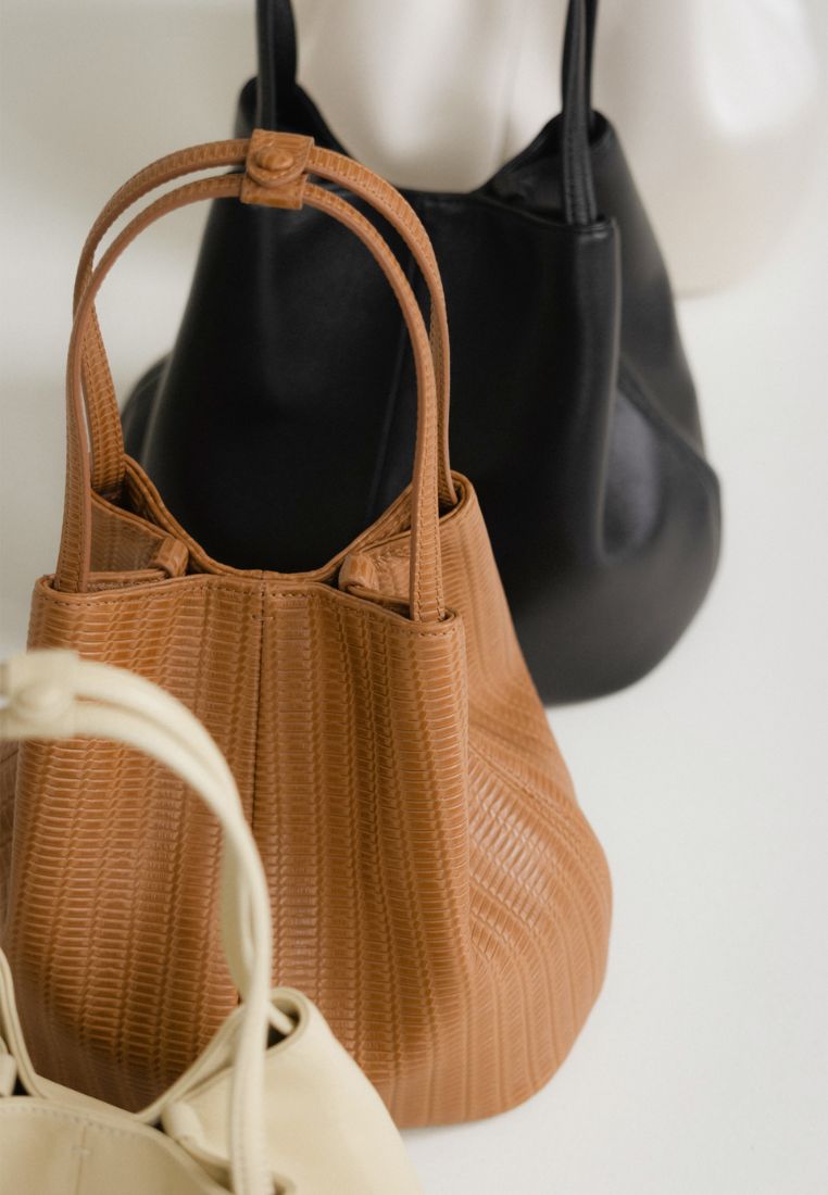 BON BALLON BAG embo camel