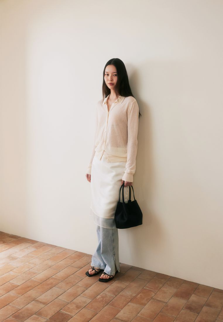 BON BALLON BAG silk black