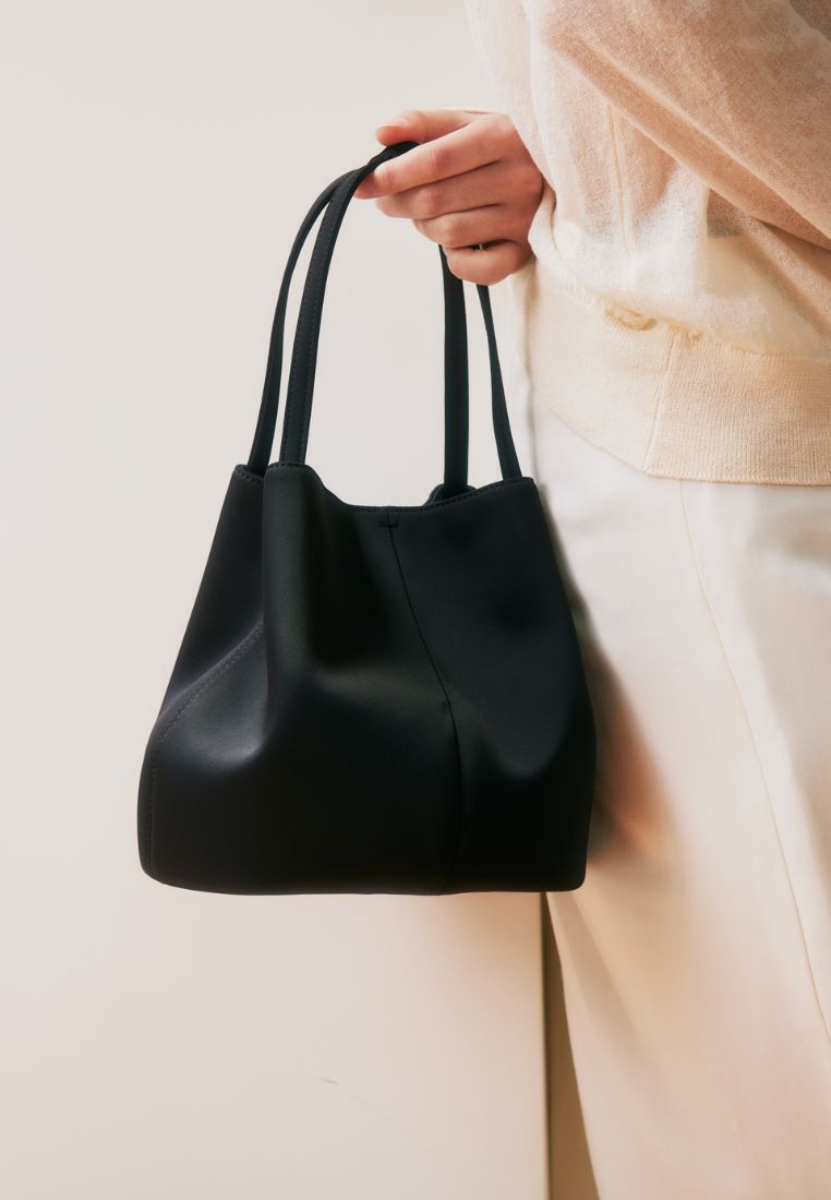 BON BALLON BAG silk black