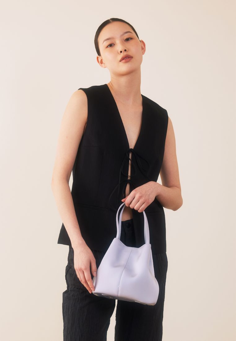 BON BALLON BAG silk blue