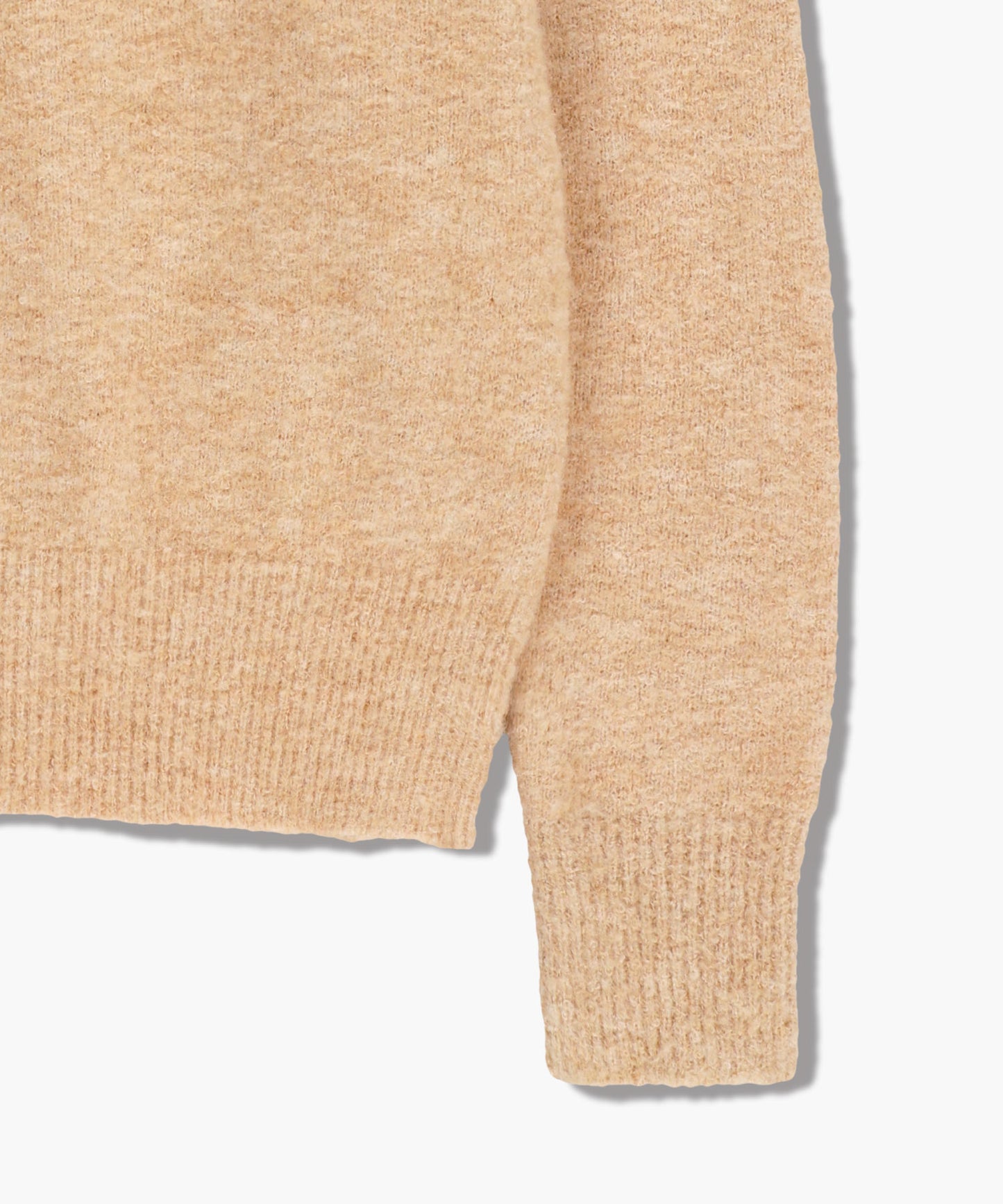 BOUCLE CLASSIC LOGO KNIT PULLOVER ecru