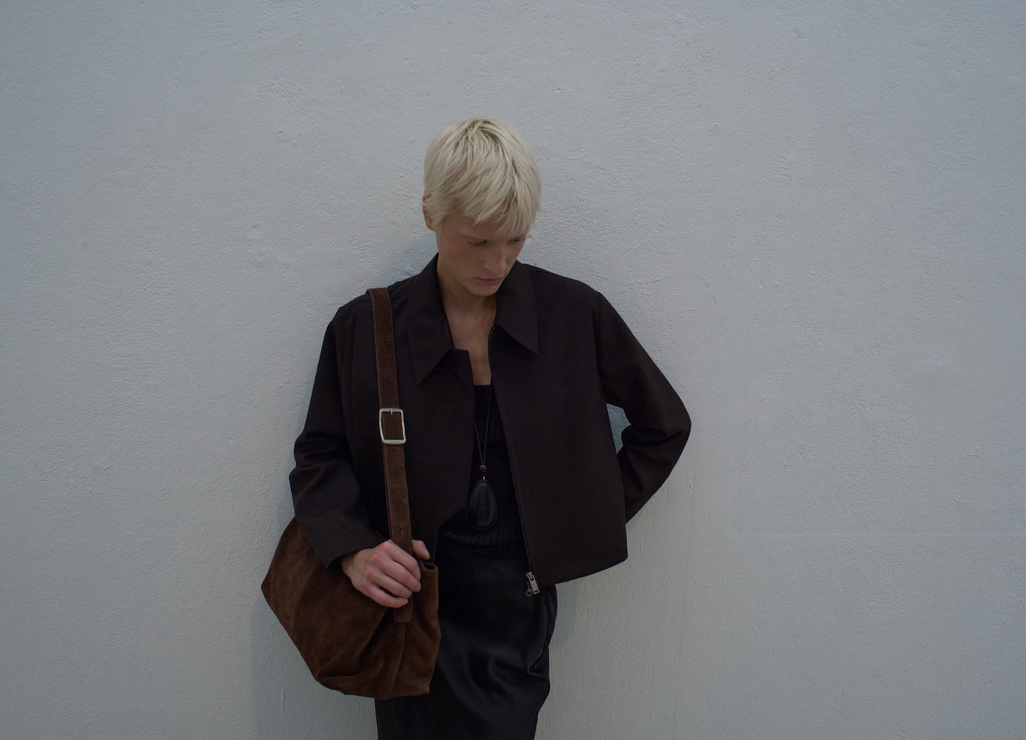 BRISE BAG suede brown