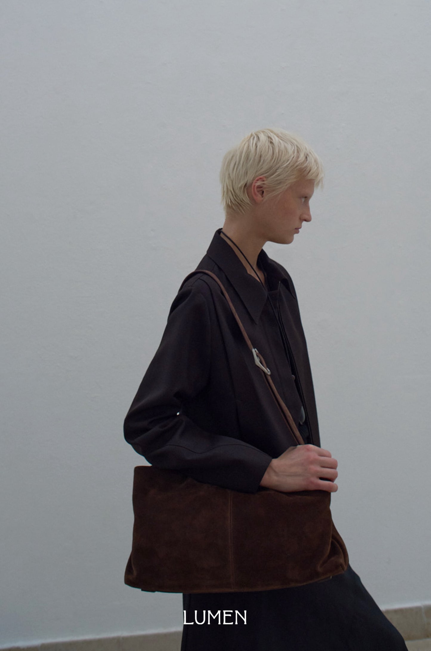 BRISE BAG suede brown