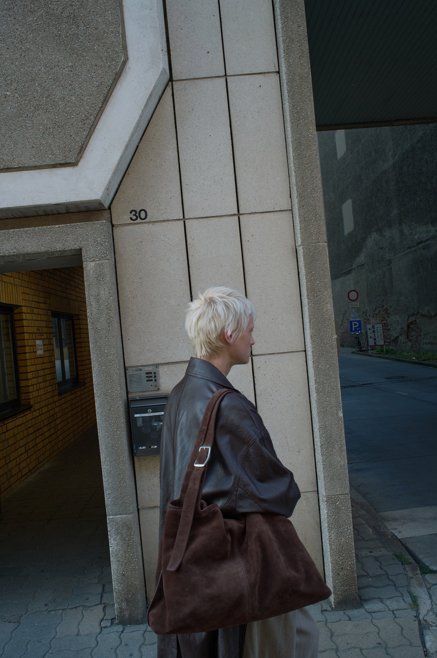 BRISE GRAND BAG suede brown