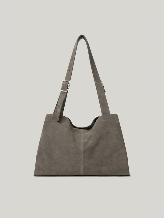 BRISE GRAND BAG suede grey