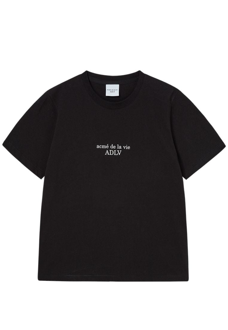 Basic Logo Woman Short Sleeve T-Shirt Black