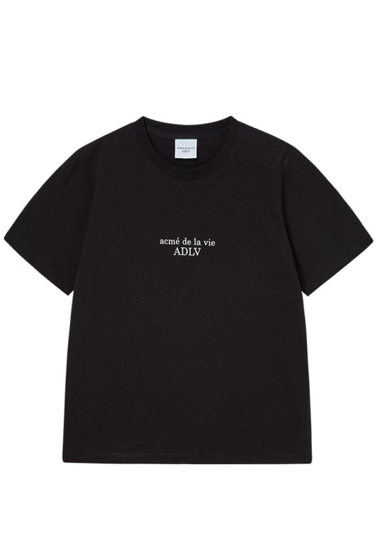 Basic Logo Woman Short Sleeve T-Shirt Black