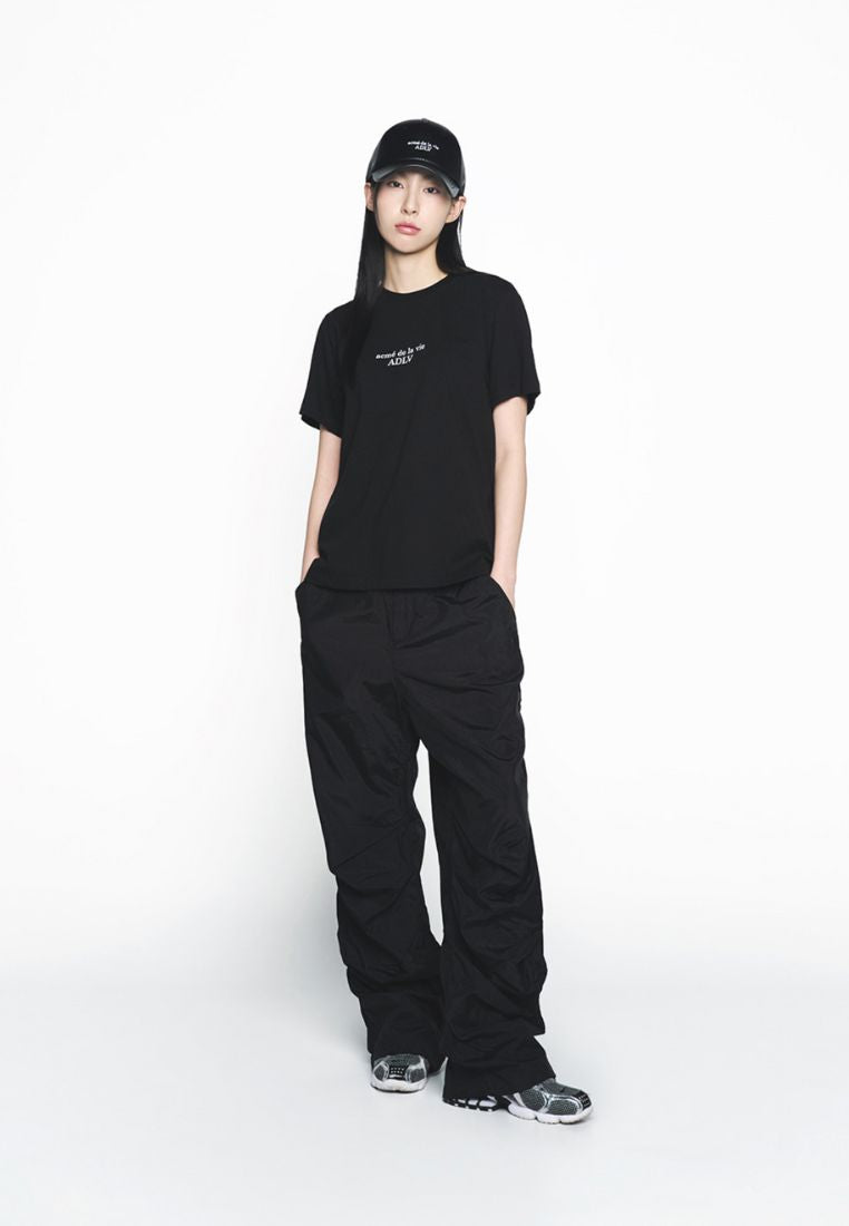 Basic Logo Woman Short Sleeve T-Shirt Black